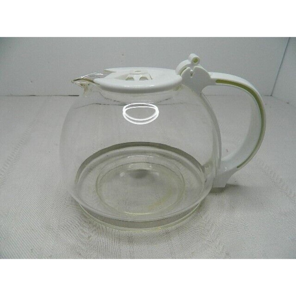 White Replacement Carafe for 4-5 Cup Coffee Maker Unbranded 4" Tall